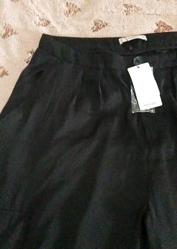 40 Beden Siyah Salaş Kadın Kumaş Pantolon