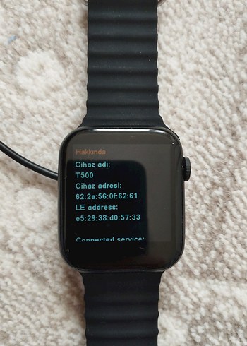 T500 Akıllı Saat ve Şarj Kablosu - Görsel 2