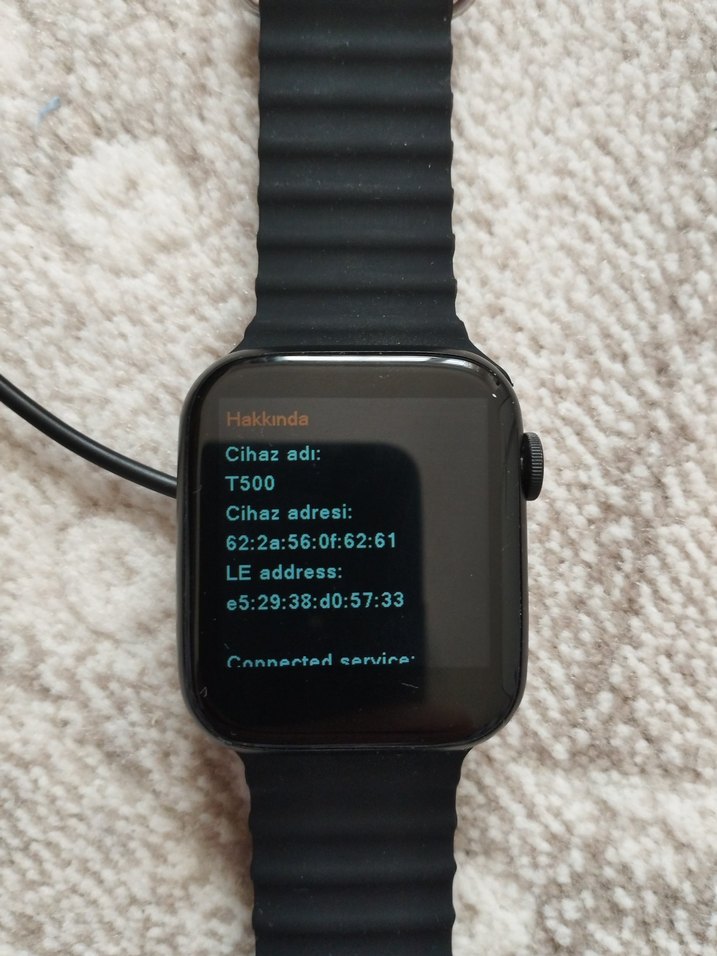 T500 Akıllı Saat ve Şarj Kablosu - Görsel 2