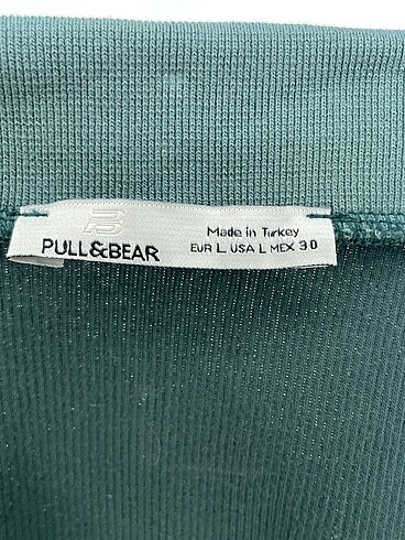 l Beden yeşil Renk Pull and Bear T-shirt %70 İndirimli.