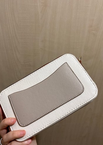 Kadın Beyaz Deri Çapraz Askılı Çanta - Görsel 3