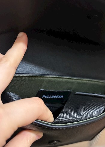 Zincir Detaylı Siyah Deri Kadın Çanta - Görsel 3