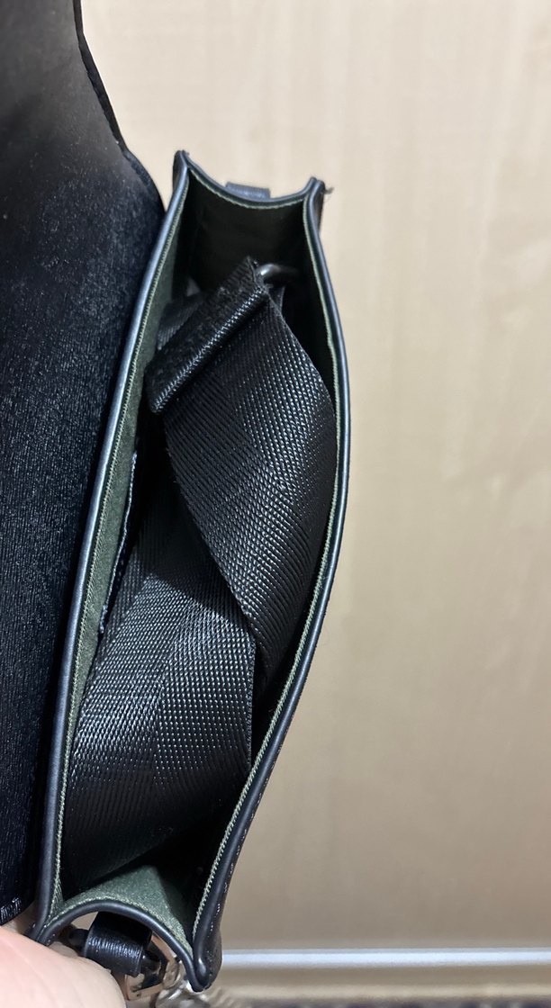 Zincir Detaylı Siyah Deri Kadın Çanta - Görsel 5