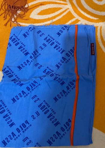 Renkli Baskılı Mavi şal - Görsel 4