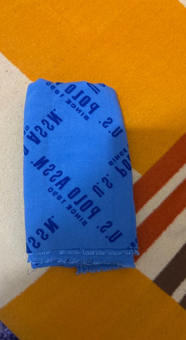 Renkli Baskılı Mavi şal - Görsel 2