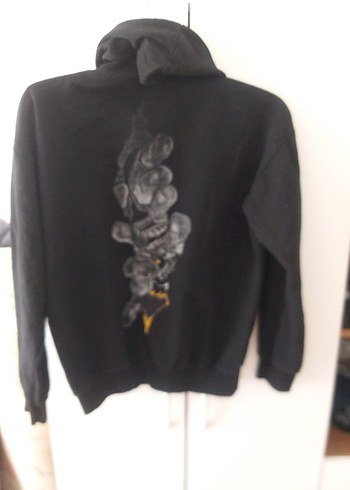 Diğer Siyah Zincir Detaylı Erkek Sweatshirt