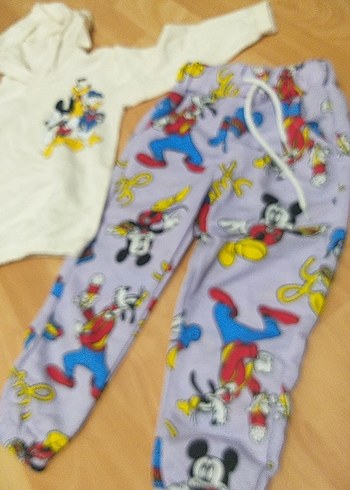 Beyaz Baskılı Çocuk takım - Görsel 2