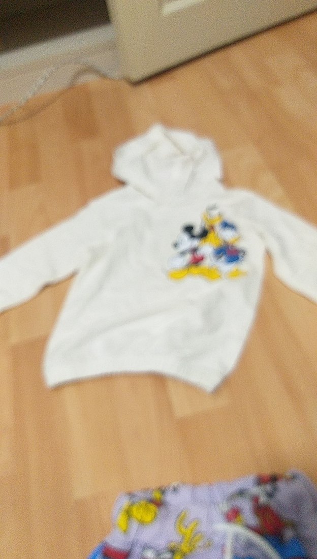 Beyaz Baskılı Çocuk takım - Görsel 3