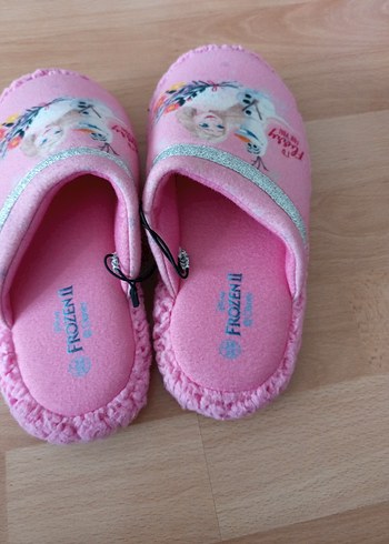 Kız Çocuk Pembe Örgü Sıcak Ev Terliği - Görsel 3