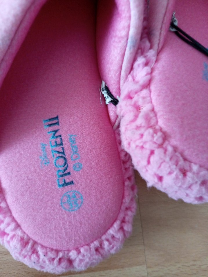 Kız Çocuk Pembe Örgü Sıcak Ev Terliği - Görsel 2