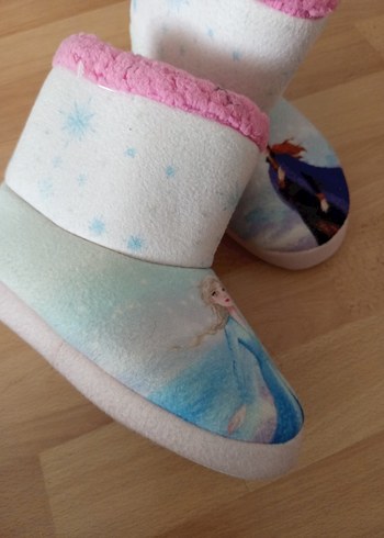 Kız Çocuk Pembe Sıcak Polar Ev Terliği - Görsel 3