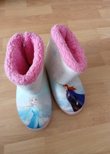 Kız Çocuk Pembe Sıcak Polar Ev Terliği - Görsel 2