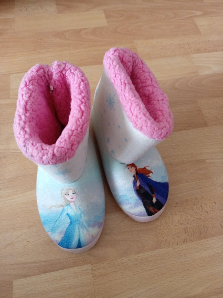 Kız Çocuk Pembe Sıcak Polar Ev Terliği - Görsel 2