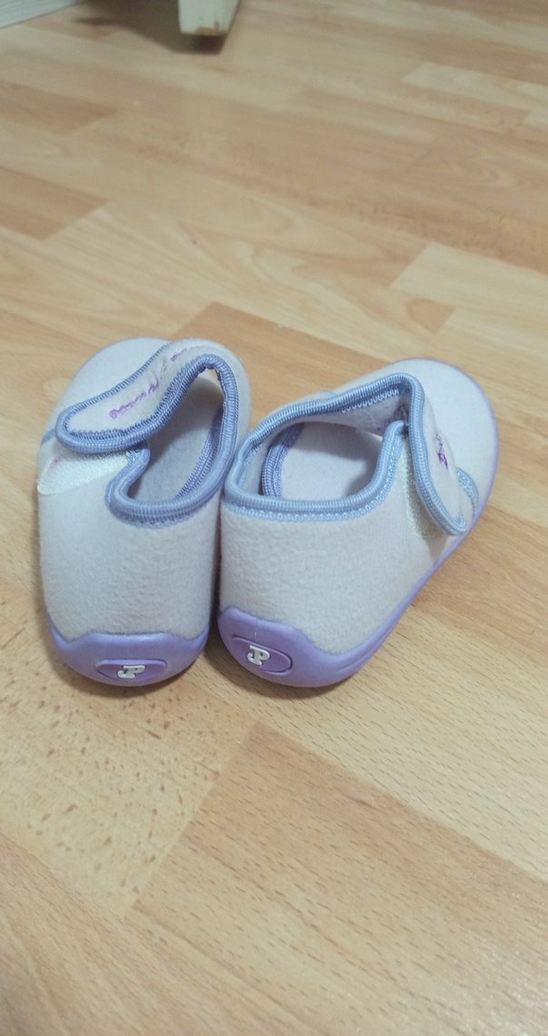 Kız Çocuk Mor Polar Ev Terliği - Görsel 3