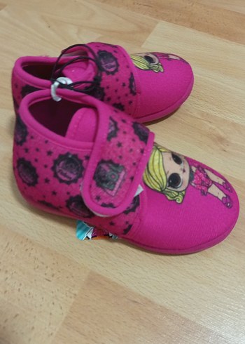 Kız Çocuk Pembe Kaydırmaz Bantlı Ev Terliği - Görsel 2