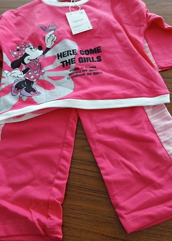 Pembe Baskılı Kız Çocuk Eşofman Takımı - Görsel 2