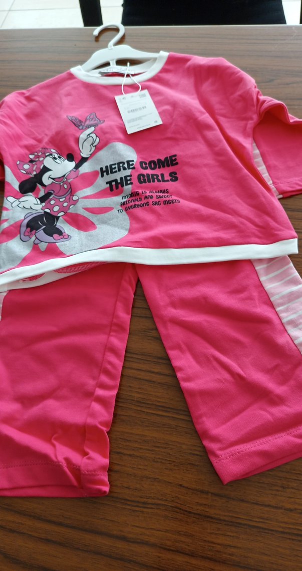 Pembe Baskılı Kız Çocuk Eşofman Takımı - Görsel 2