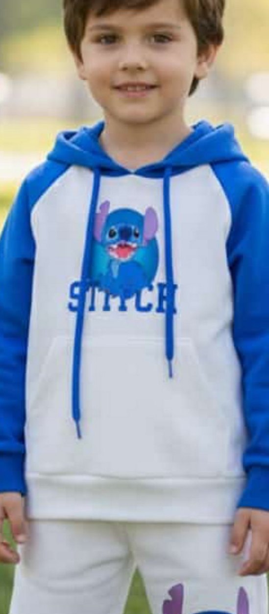 Renkli Nakışlı Kapüşonlu erkek şofman Takmı - Görsel 3