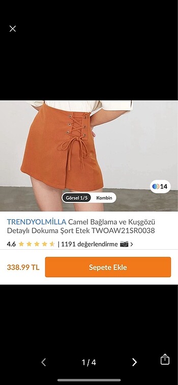 Trendyol & Milla şort etek
