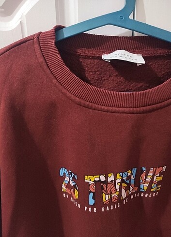 s Beden bordo Renk Sweat