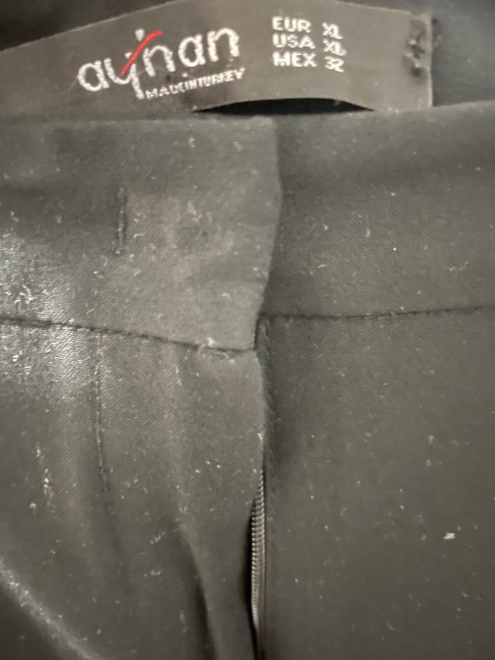 Kadın Siyah Ofis Kumaş Pantolon - Görsel 4