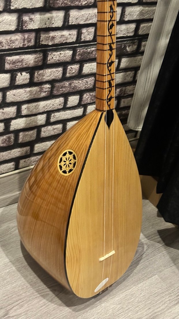 Bej Uzun Saplı Bağlama - Görsel 2