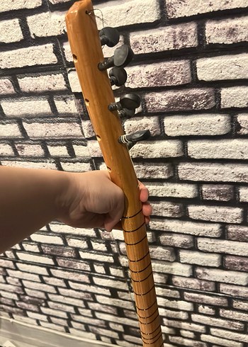 Koyu Bej Ahşap Bağlama - Görsel 6