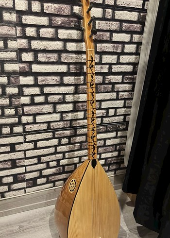 Koyu Bej Ahşap Bağlama - Görsel 5