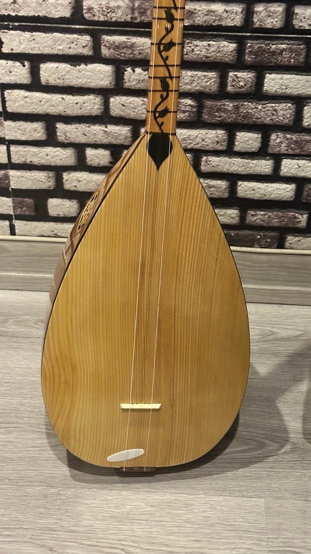 Koyu Bej Ahşap Bağlama - Görsel 2