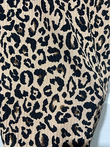 s Beden Leopar desenli ambar s beden top