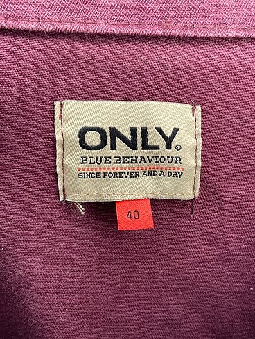 40 Beden bordo Renk Only Kot Ceket %70 İndirimli.