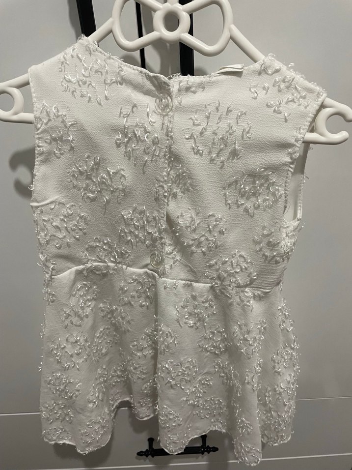 Kızlar için Nakışlı Fırfırlı Bohem elbise - Görsel 3