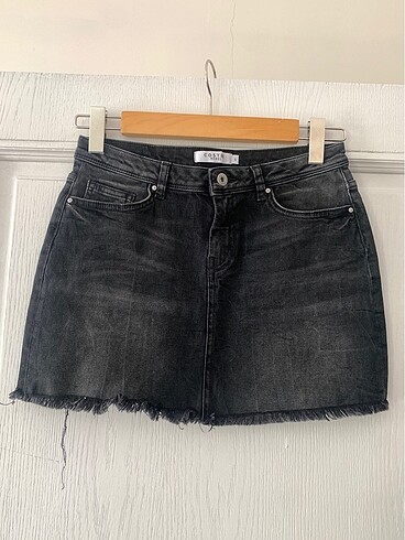 Costes marka siyah denim etek