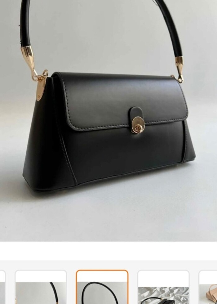 En çok satan siyah retro el ve omuz kol çantası - Görsel 2