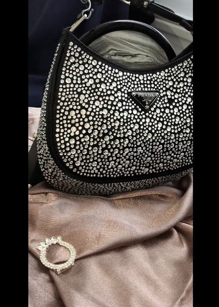 SA TIL DI Prada taşlı çanta - Görsel 3