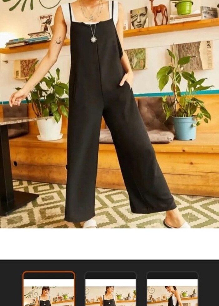 Siyah tulum - Görsel 2