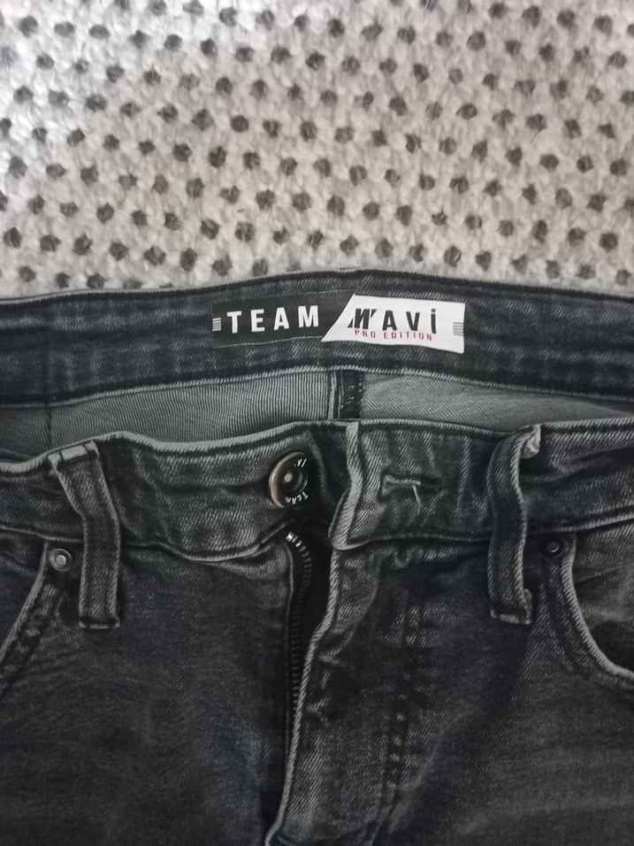 Gri Erkek Denim Kot Pantolon - Görsel 4