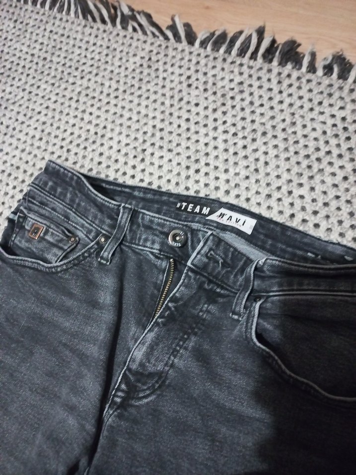 Gri Erkek Denim Kot Pantolon - Görsel 3