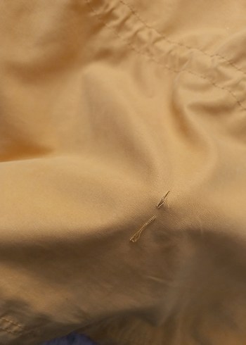 Sarı Düğmeli Midi Kadın Ceket Yağmurluk - Görsel 8