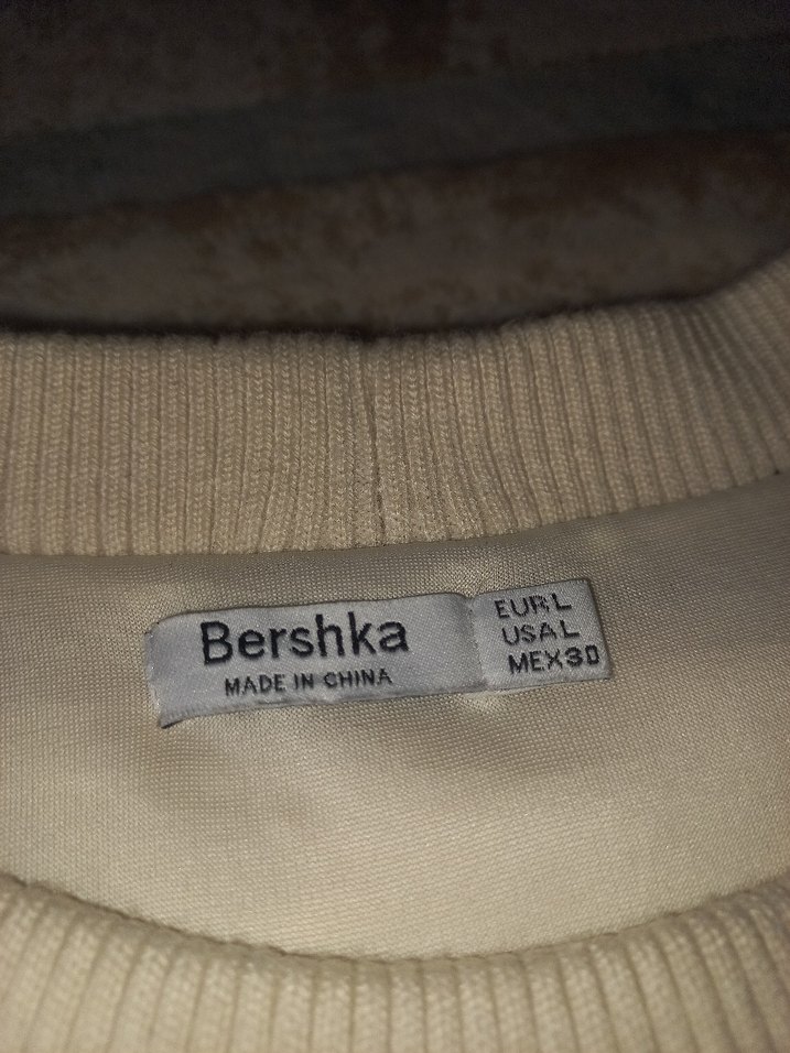 Bershka Bej Kürklü Sweatshirt - Görsel 2