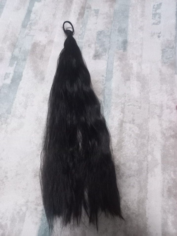 Takma at kuyruğu lastik tokalı - Görsel 3