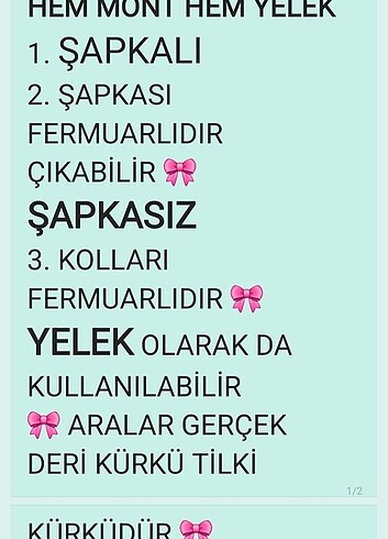 YELEK OLABİLEN VE ŞAPKASI ÇIKAN DERİ KÜRK MONT - Görsel 6