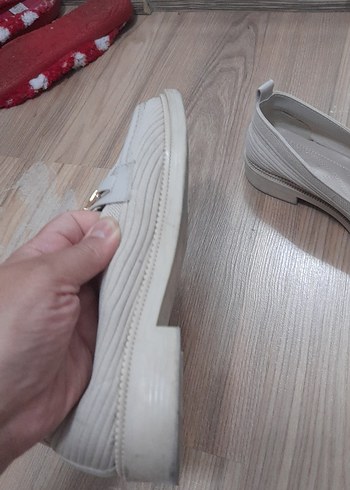 39 Beden Gri Yılan Desenli Kadın Dolgu Topuklu Ayakkabı