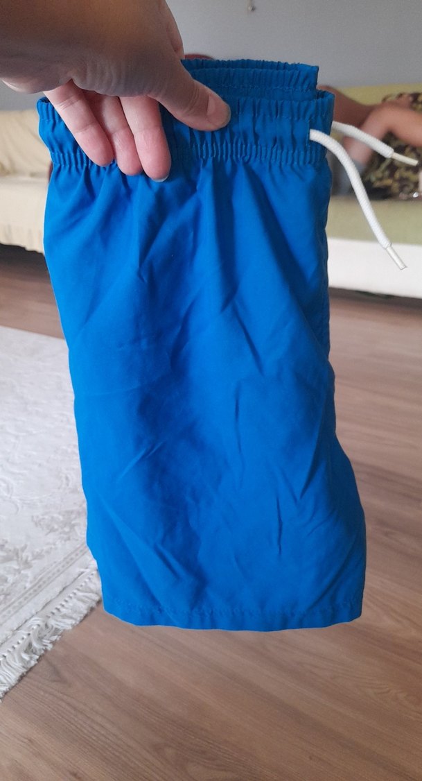 Mavi Baskılı Erkek Çocuk Mayo Şortu - Görsel 2