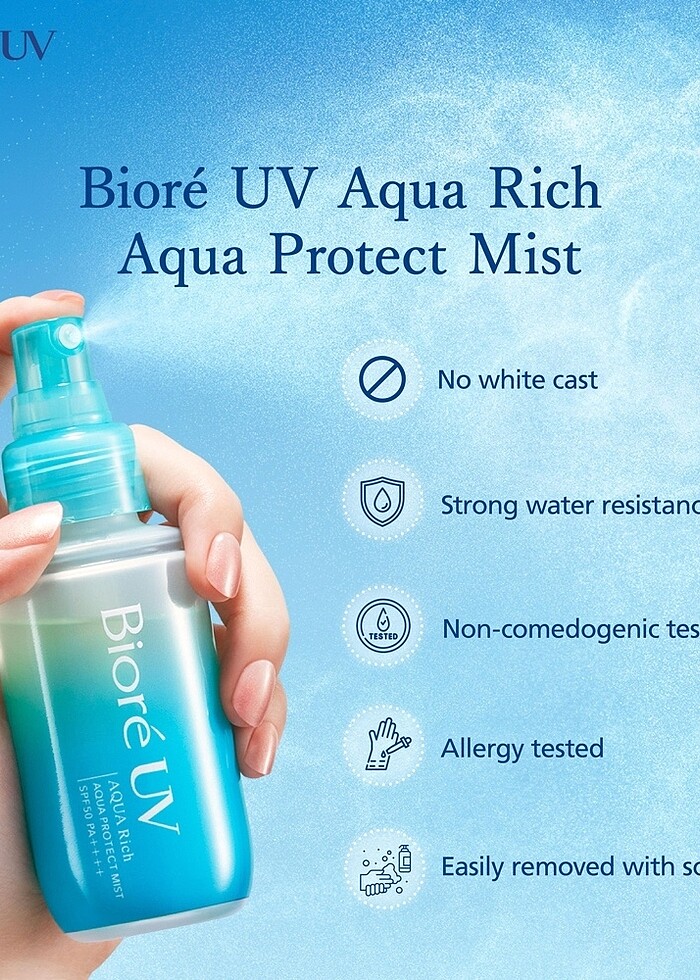 Biore uv aqua rich protect mist - Görsel 2