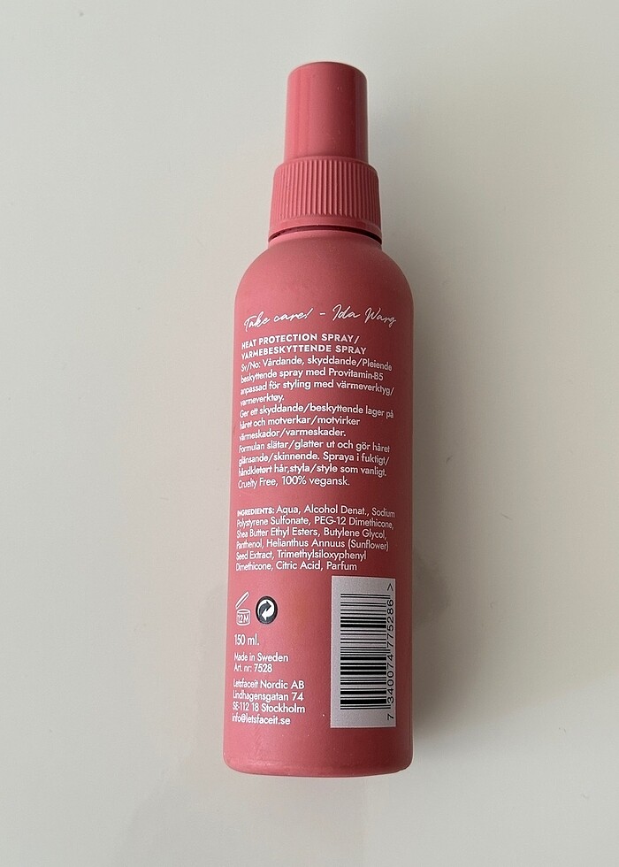 Ida Warg ısı koruyucu saç spreyi - Görsel 3