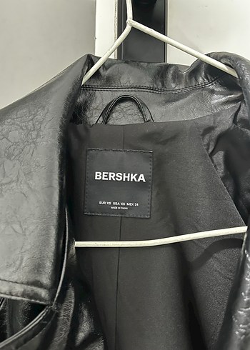 Siyah Deri Kemerli Kadın Ceket - Görsel 3