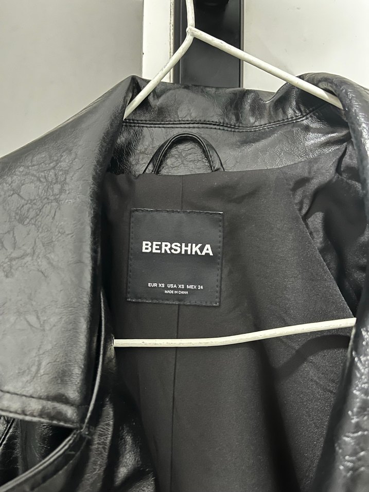 Siyah Deri Kemerli Kadın Ceket - Görsel 3