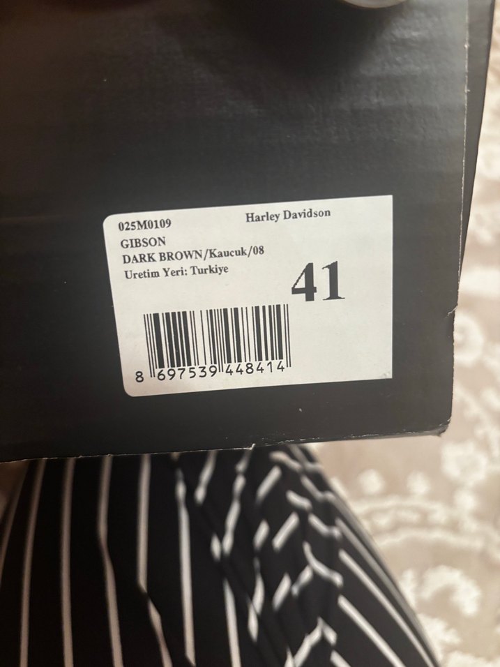 Harley Davidson Kahverengi Süet Unisex 41 numara bot - Görsel 3