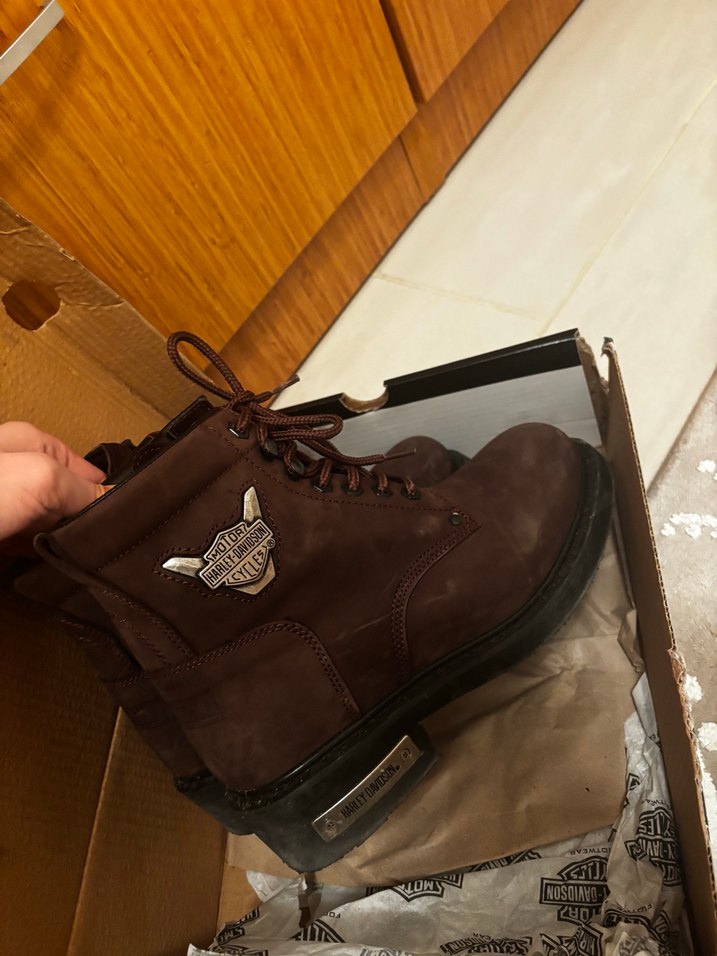 Harley Davidson Kahverengi Süet Unisex 41 numara bot - Görsel 2